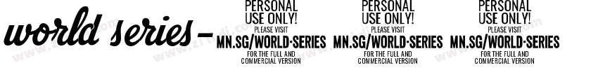 world series字体转换